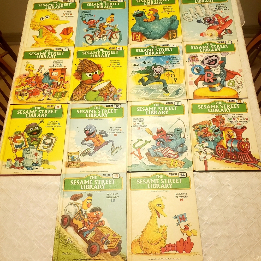 Sesame Street Library Set of 14. Published in 1978